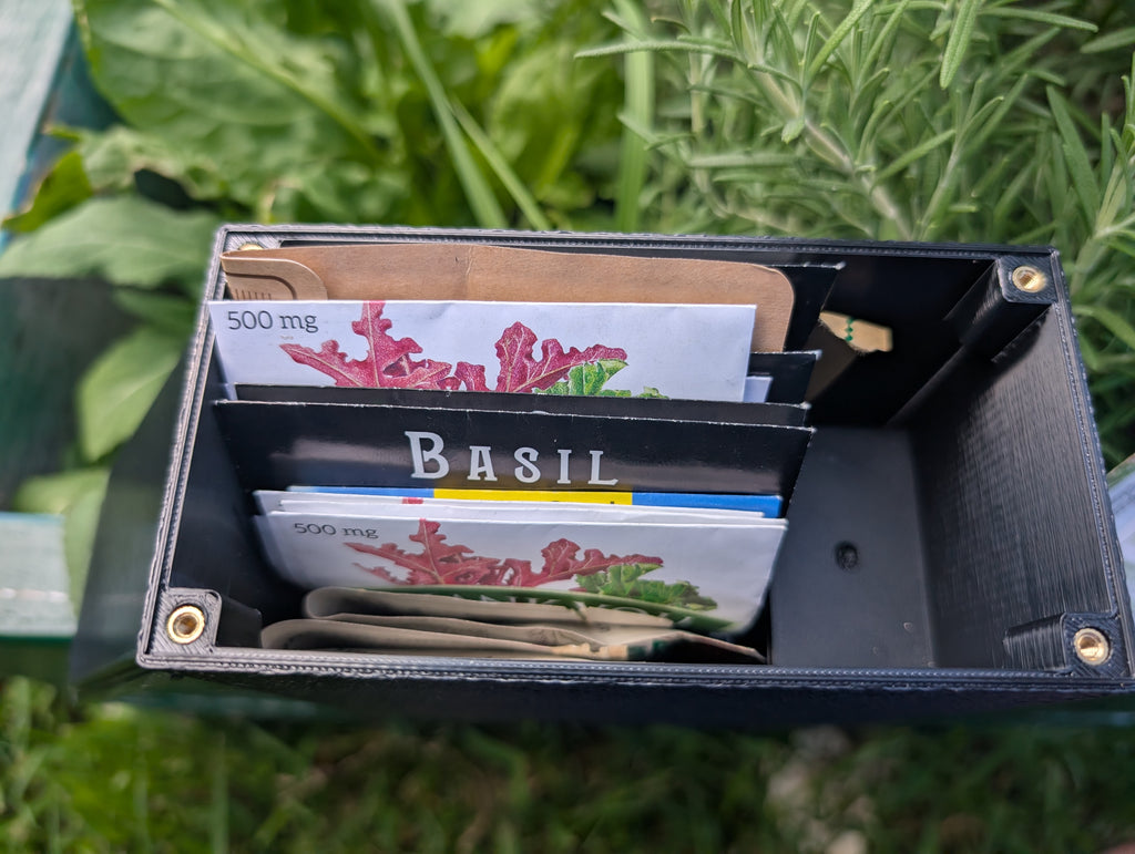 Airtight Seed Storage Box | Seed Vault with Desiccant Container