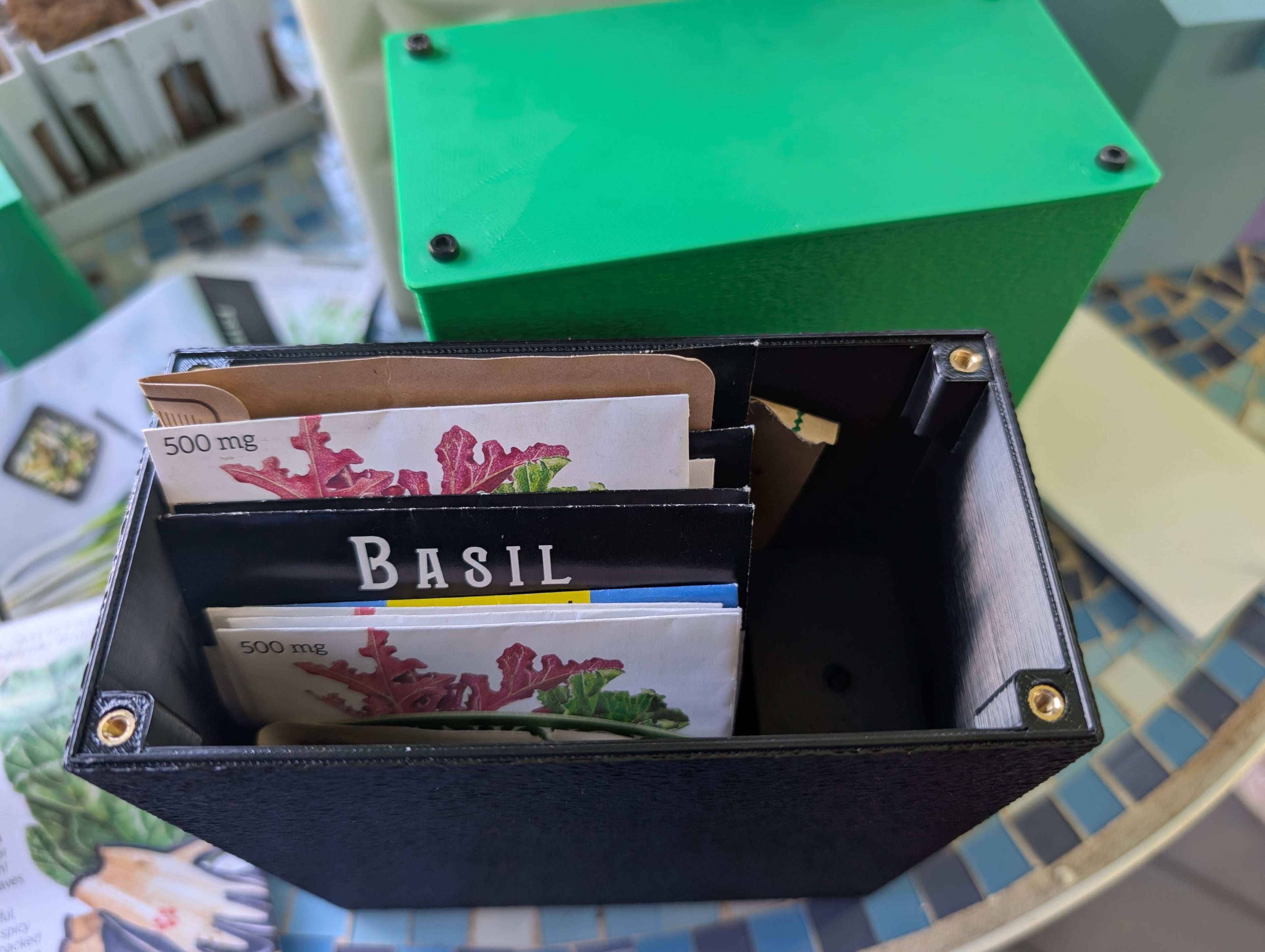 Airtight Seed Storage Box | Seed Vault with Desiccant Container