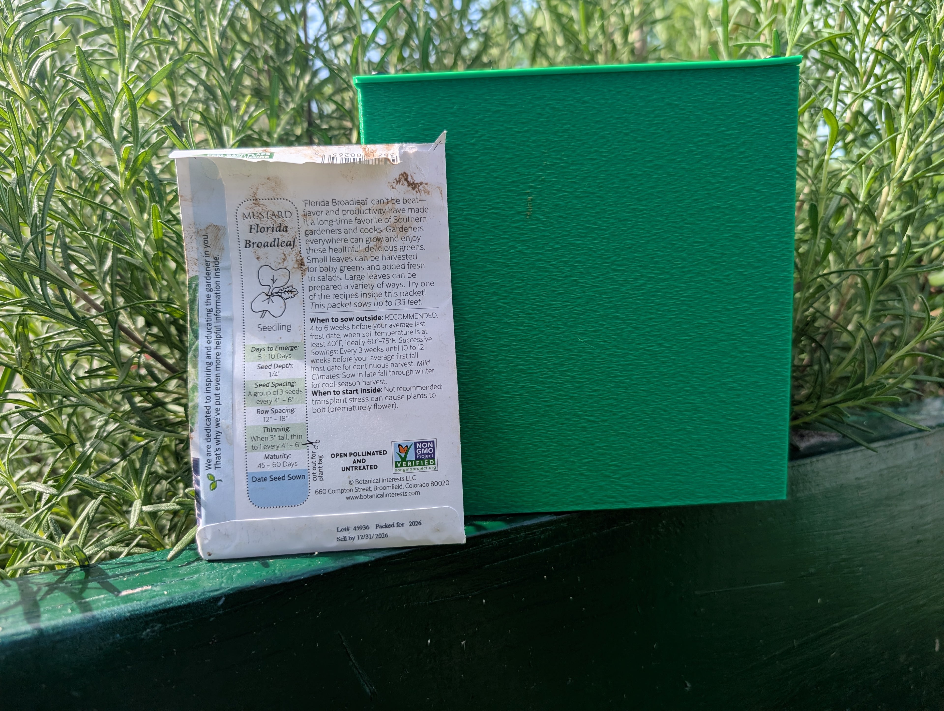 Airtight Seed Storage Box | Seed Vault with Desiccant Container